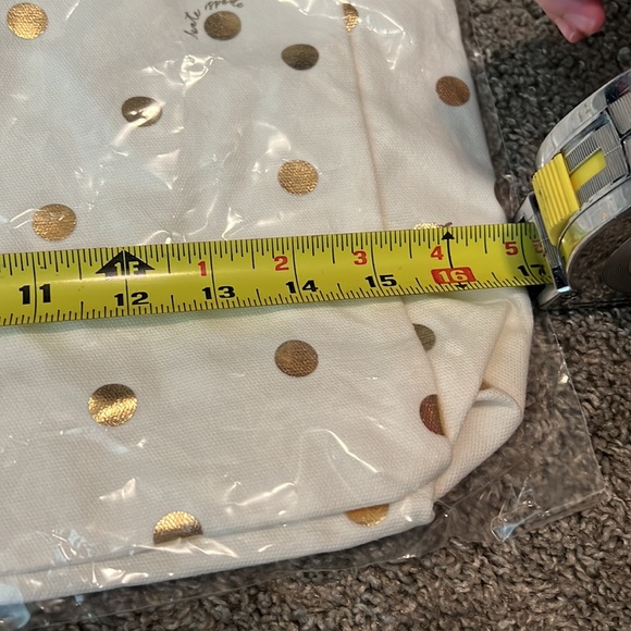 NWT kate spade gold dot with script book tote - Picture 3 of 6